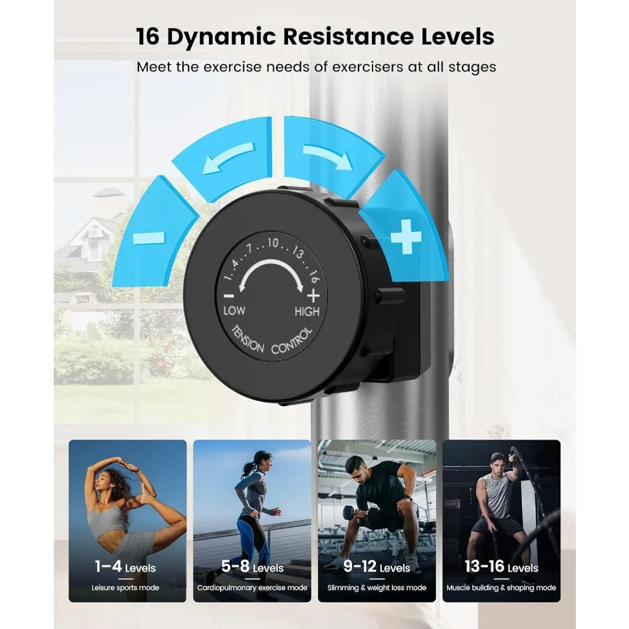 THERUN Elliptical Machine Ultra-Quiet Design for Home Fitness/6KG Flywheel with 16 Resistance Levels Integrated Pulse Sensor