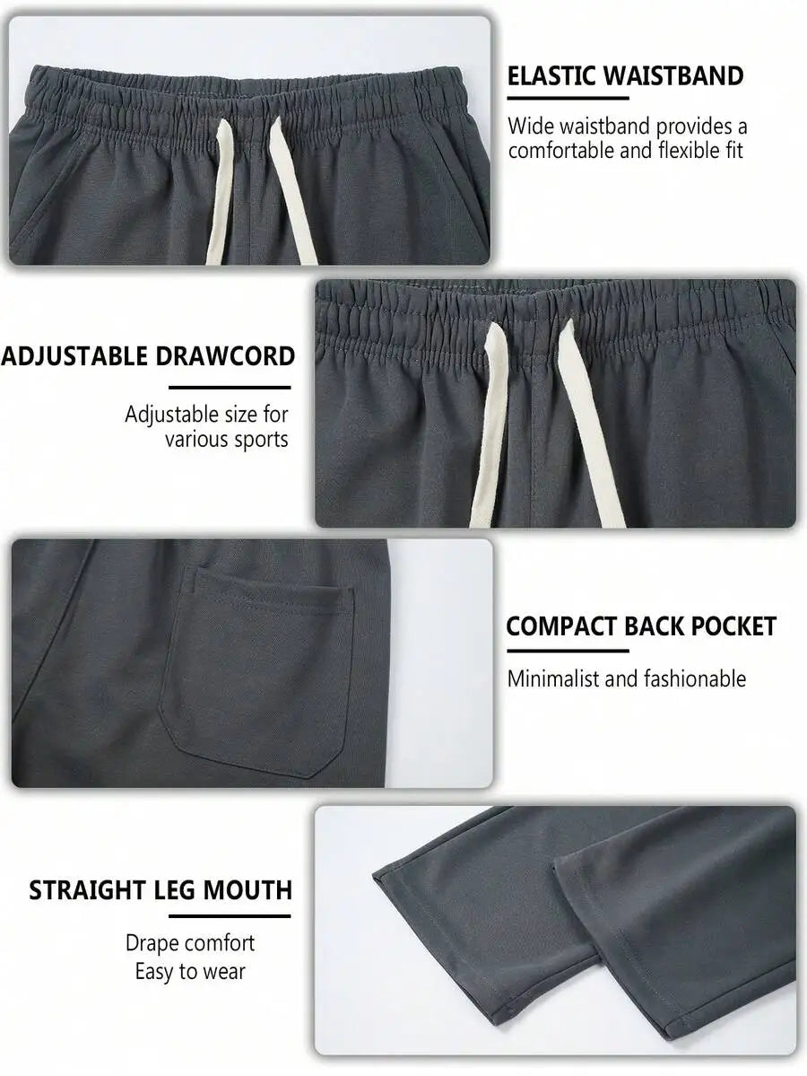 Men's Casual Loose-Fitting Sweatpants With A Drawstring Waist/To Fit Various Waist Sizes. Small, Practical Side And Back