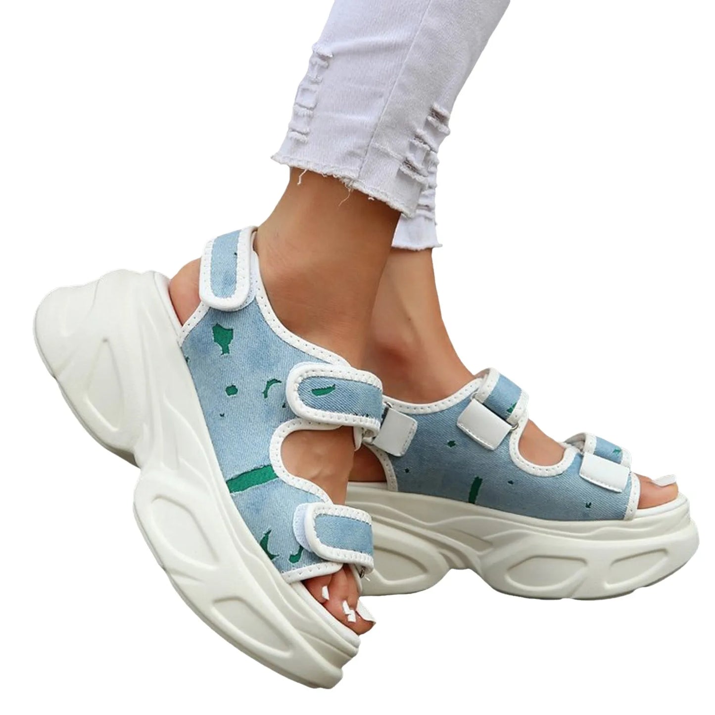 Luxury Woman Sandal New Casual Sports Sandals For Women/Thick Soled Open Toe Sandals For Women Sandals Women