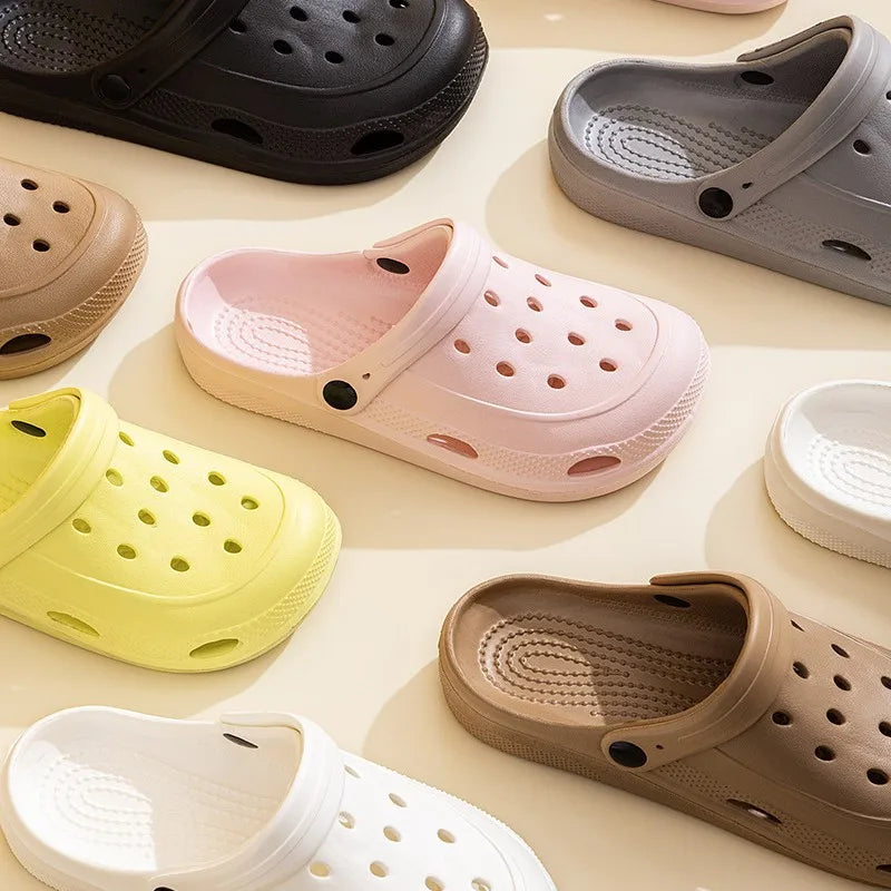 Women Home Slippers Sandals Summer Garden Clogs Shoes Beach Slipper Outdoor Waterproof Soft Slides Casual Anti Slip