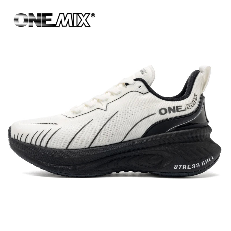 ONEMIX White Road Running Shoes for Women Air Cushion Outdoor Sport Shoes/Trainers Summer Jogging Shoes Women Footwear