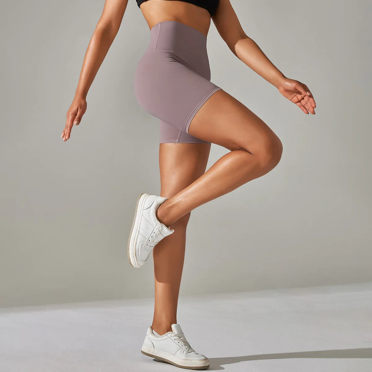 Women High Waist Breathable Yoga Fitness Shorts Stretch Sports Leggings/Running Cycling Summer Daily Workout Gym Athletic Shorts
