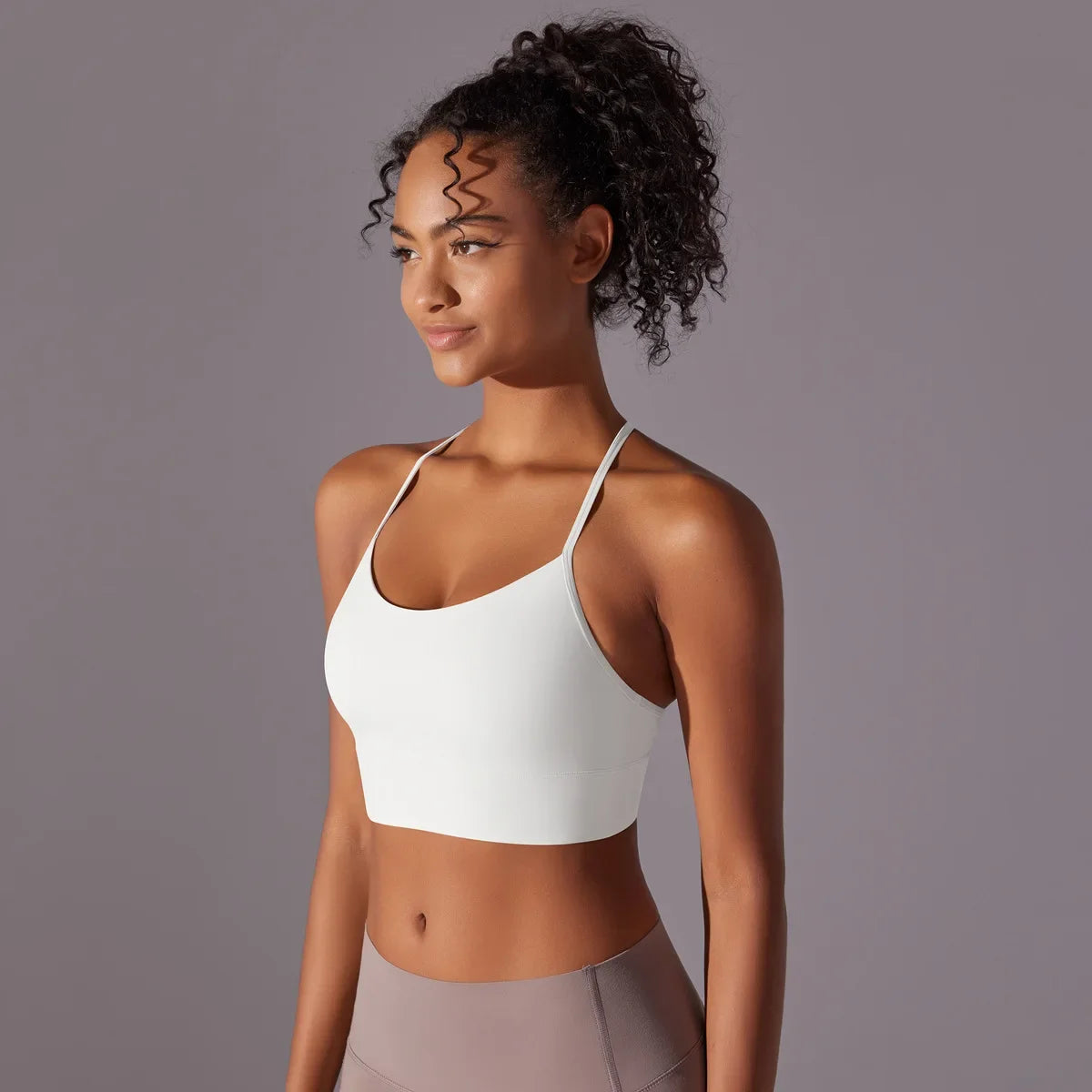 Women Sport Bra Fitness Yoga Top Underwear Soft Y Line Back Running/Gym Crop Top Workout Bra With Chest Pad Push Up Yoga Bra