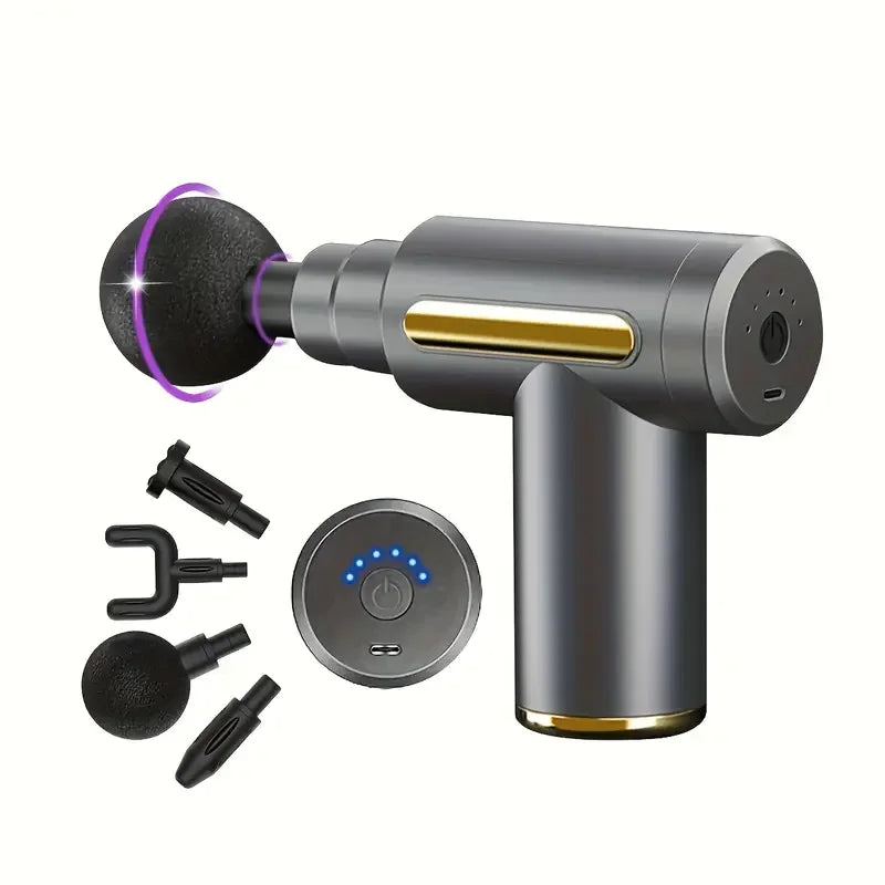 Massage Gun Fascia Deep Muscle Relax Body Neck Massager/Electric Fitness Equipment Noise Reduction Male Female Electric Fitness