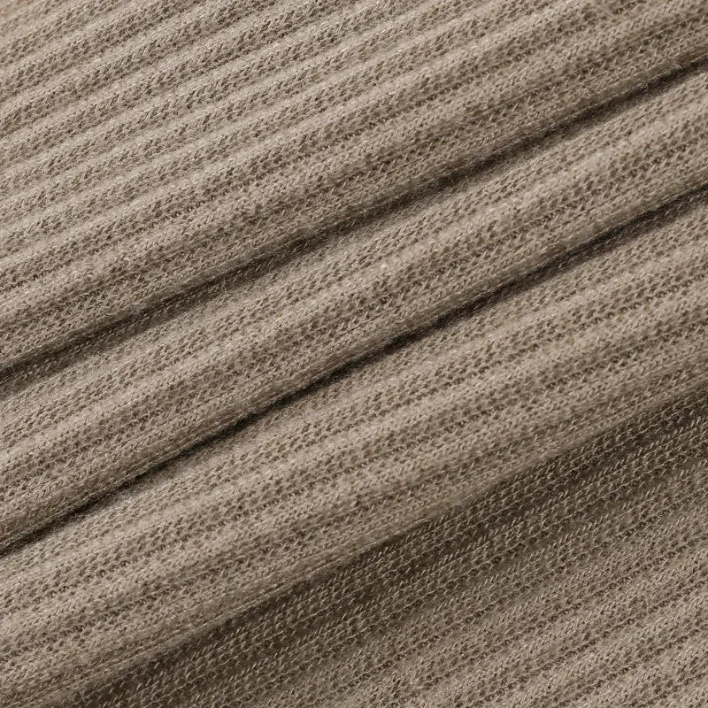 Beige Ribbed Knit Leggings Women High Waist Cotton Fitness Basic Pants/Casual Spring New All-Match Female Skinny Leggings