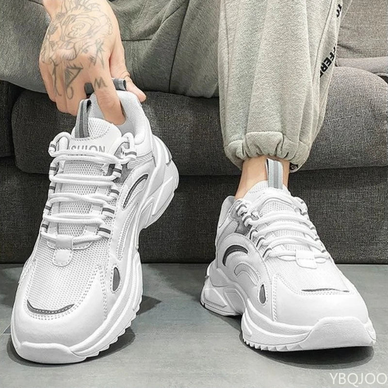 Designer Men's Trendy Shoes Summer New Breathable Shoe Mesh Casual/Sneakers Male Anti Slip Comfortable Running Shoes Home