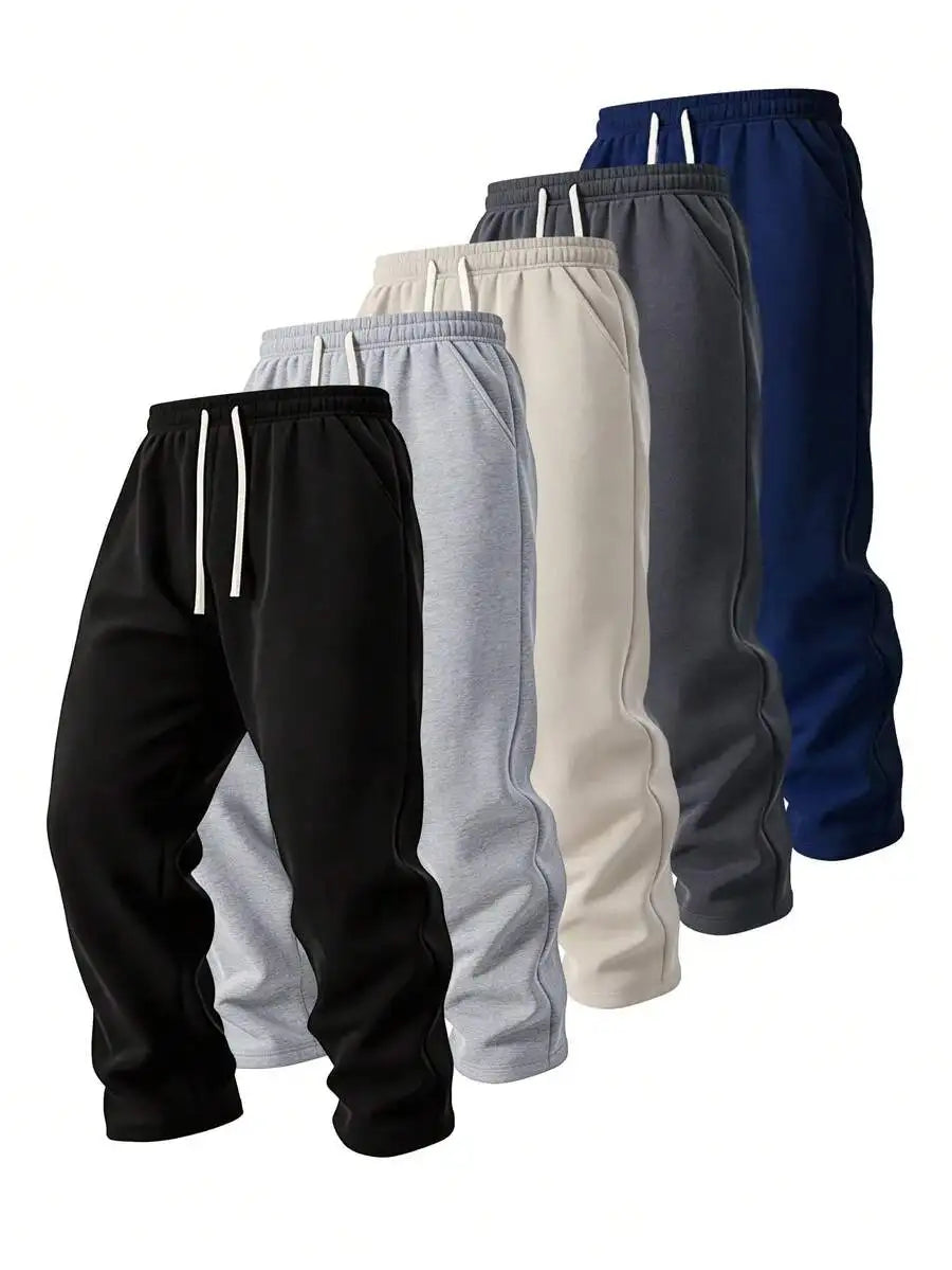 Men's Casual Loose-Fitting Sweatpants With A Drawstring Waist/To Fit Various Waist Sizes. Small, Practical Side And Back