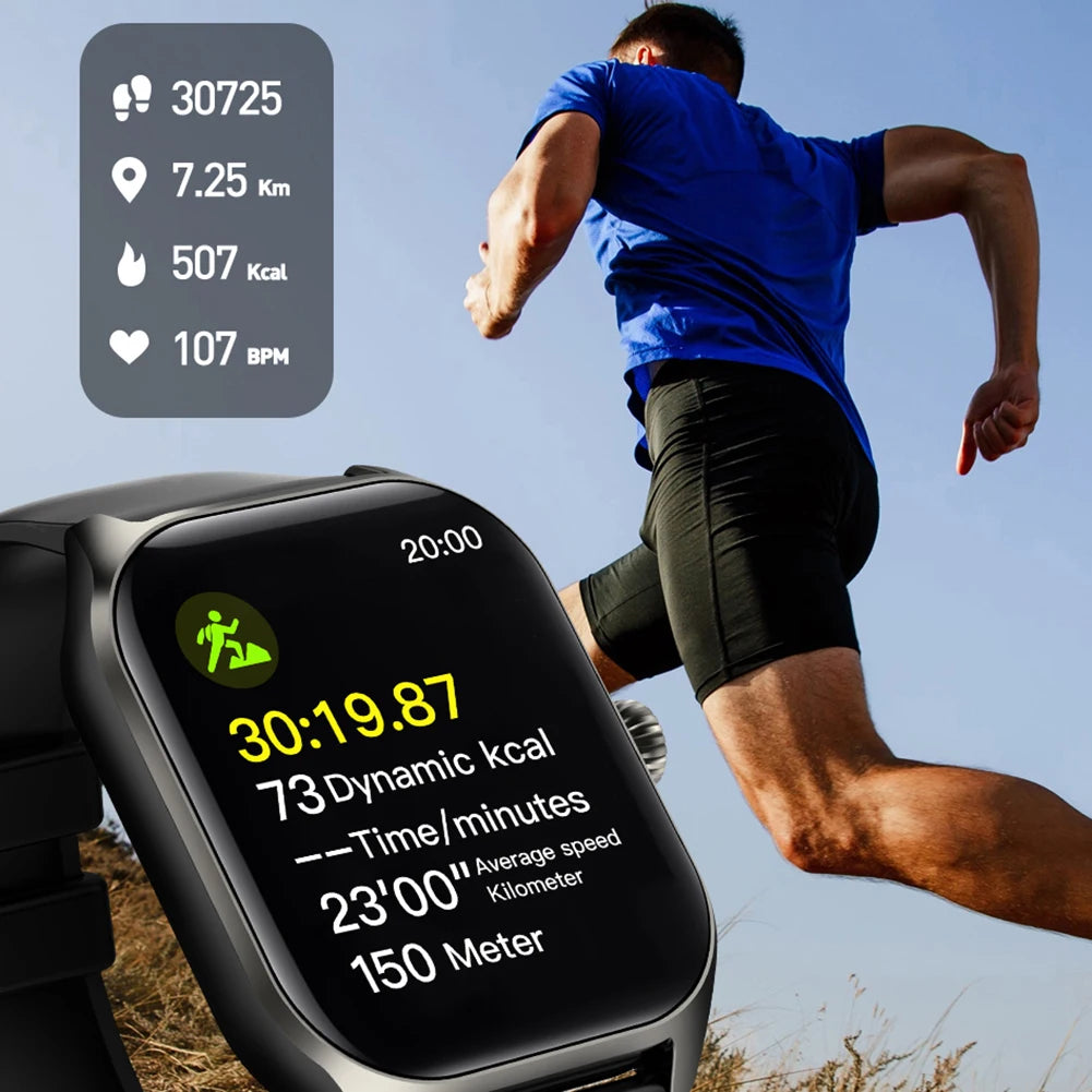 Smartwatch Fitness Tracker Watch Support/100+ Sport Bluetooth-Compatible Call 2.01 Inch