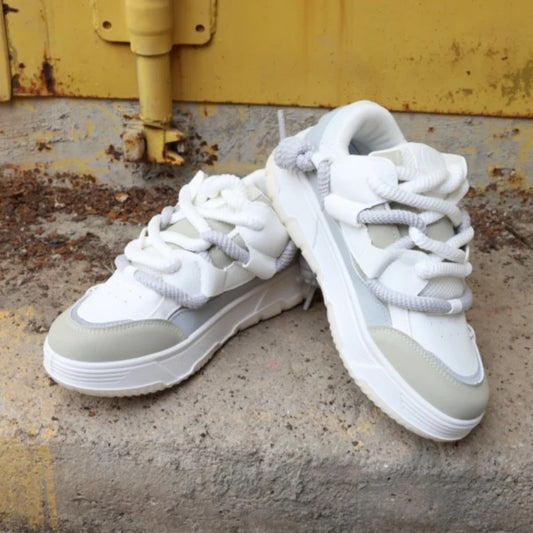 Casual Flat Heel Platform Women Sneakers Mixed Color Large Size/All Match Trainers Runway Chunky Heel Sport Shoes Outdoor