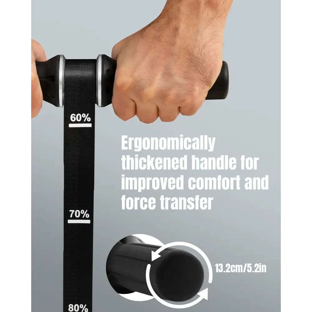 Forearm Strengthener & Exerciser Wrist Roller with Silicone Grip/Heavy-Duty Strap for Grip Strength and Muscle Recovery
