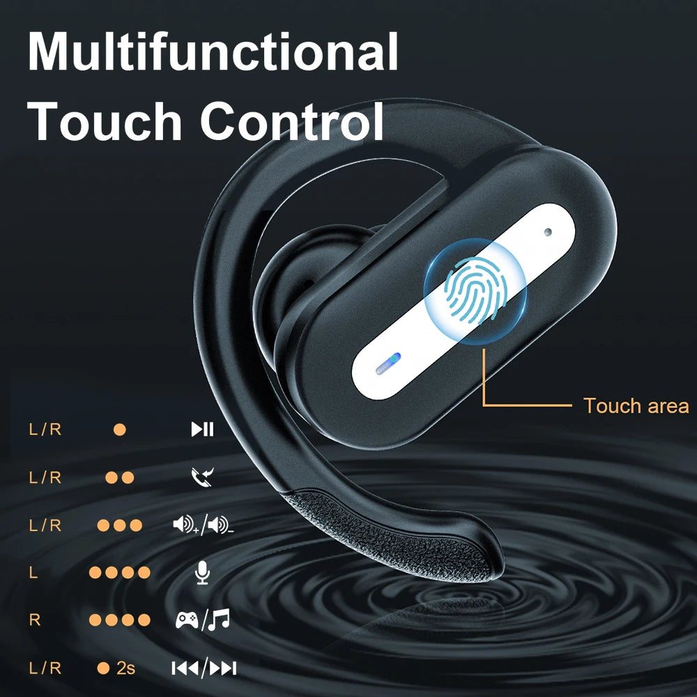 Mpow SP36 In-ear Bluetooth 5.4 Headphones Touch Control TWS Earphones/with Ear hook Wireless Sports Earphones 40 Hours Playtime