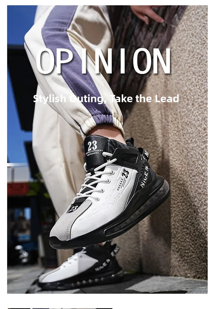 Men's Running Shoes Casual Sneakers New Spring Anti-shock/Air Cushion Sport Shoes Thick Bottom Anti-slip Running Shoes