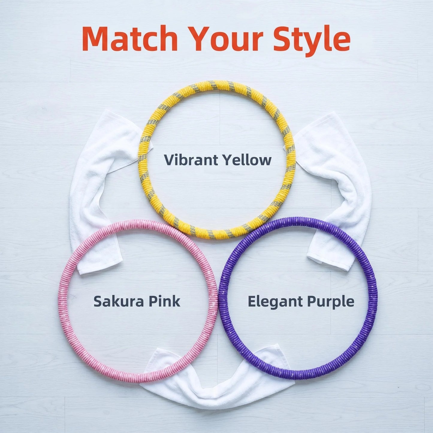 Fitness Circle Adult Pilates Circle with Soft Spring Foldable Fitness Circle/Silent Pilates Circle Waist-Friendly Design Full Wrap Fitness Circle