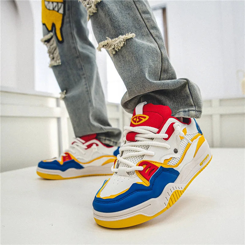 Men's shoes four seasons of the new style students/retro platform leisure sports shoes