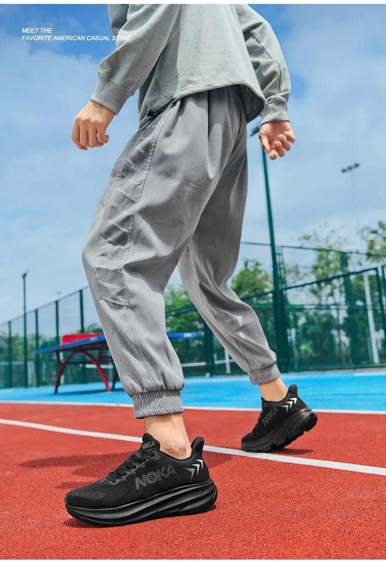 Men's Athletic Shoes with Thick Soles Offer Comfort and Breathability/Perfect for Daily Jogging and Fitness Training