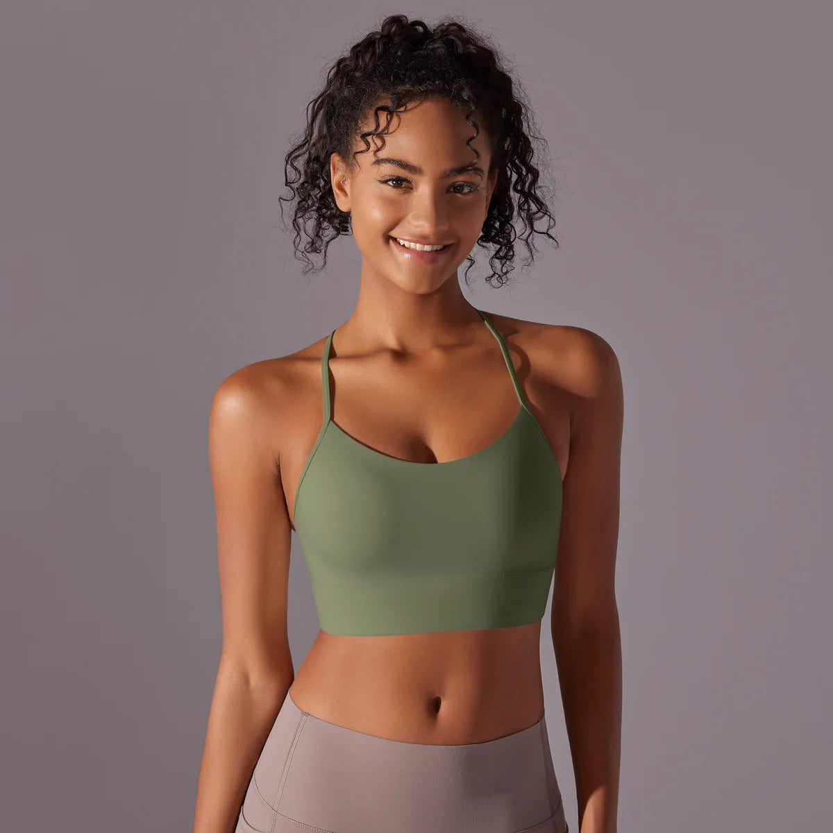 Women Sport Bra Fitness Yoga Top Underwear Soft Y Line Back Running/Gym Crop Top Workout Bra With Chest Pad Push Up Yoga Bra