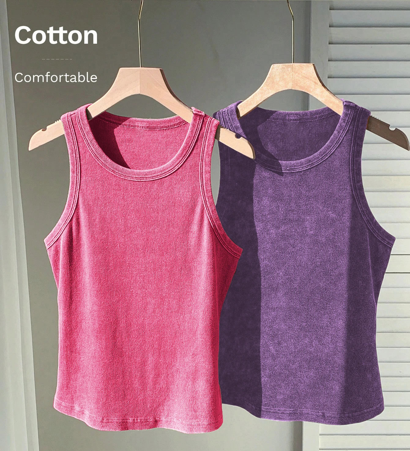 3PCS Set Cotton Camisole Vest Paired Summer Slim Fit Clothing/Simple Versatile Basic Top Breathable Women's Korean Style Tops