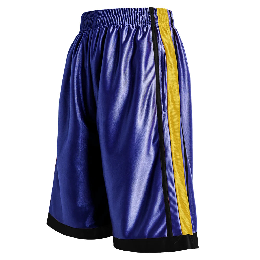 4-piece men's casual striped decorative basketball shorts/summer basketball training running fitness quick drying shorts