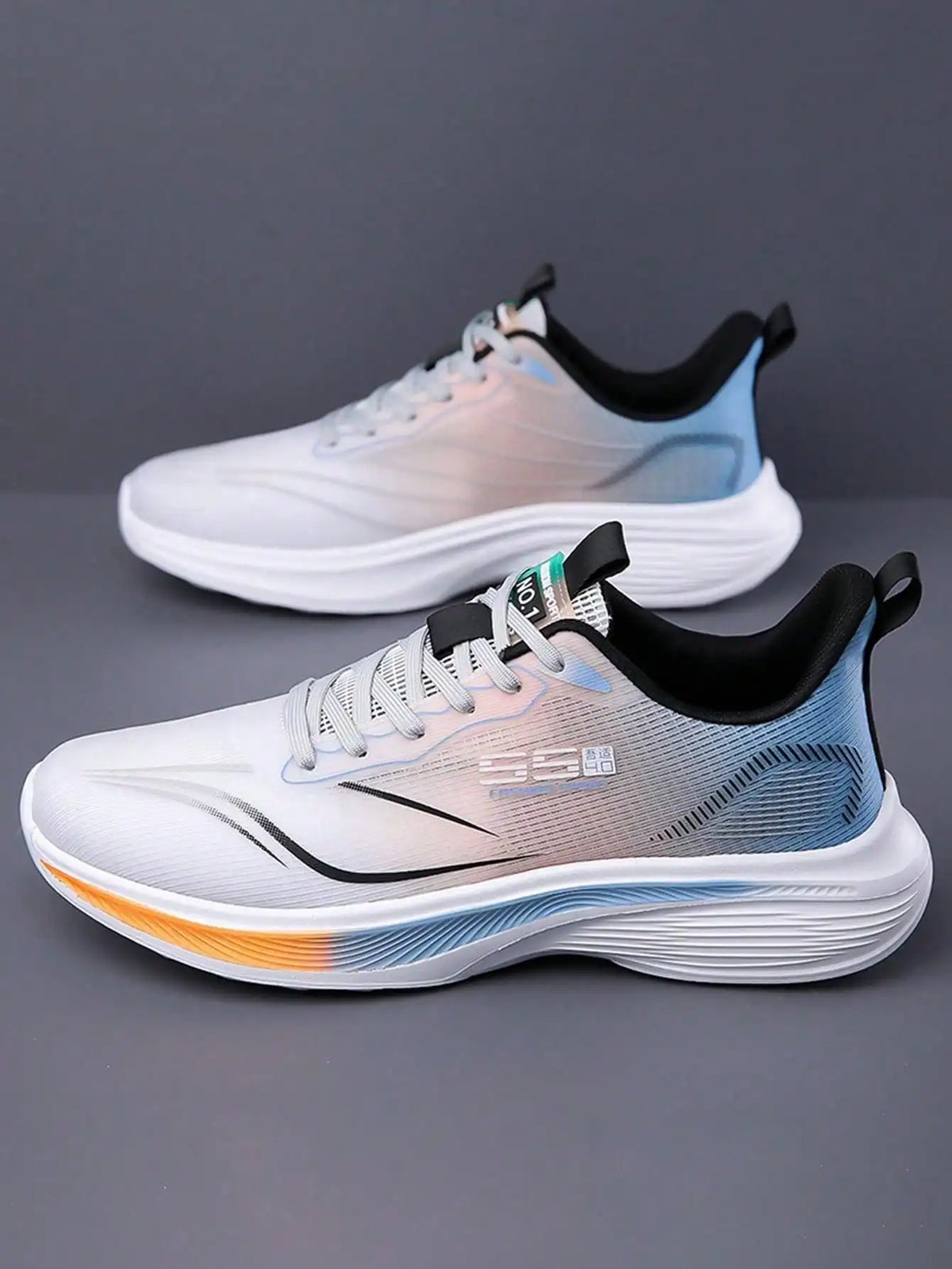 Lightweight Breathable Men's Running Shoes With Shock-Absorbing Sole/Non-Slip Wear-Resistant, Perfect For Daily Workouts