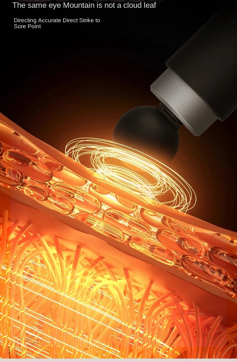 New Electric Powerful Percussive Mini Hot and Cold Massage Gun/Muscle Relaxation Home Portable Gym Use Fascial Massager Gun