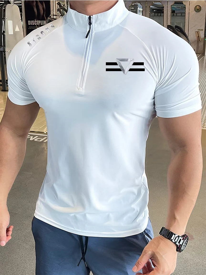 Men's T-shirt A New Fashion Trend For Fitness And Sports/Round-neck T-shirt Simple And Versatile Summer Casual Short-sleeved