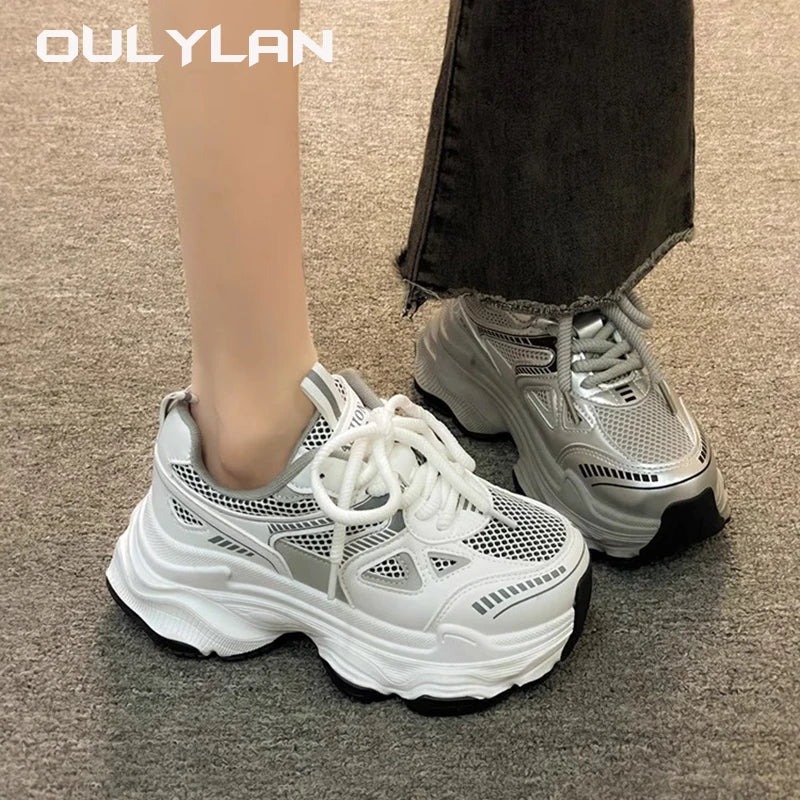 Women's Chunky Sneakers 2024 Ladies Classic Thick Sole Shoes/Female Sports Running Shoes Casual Vulcanize Shoes