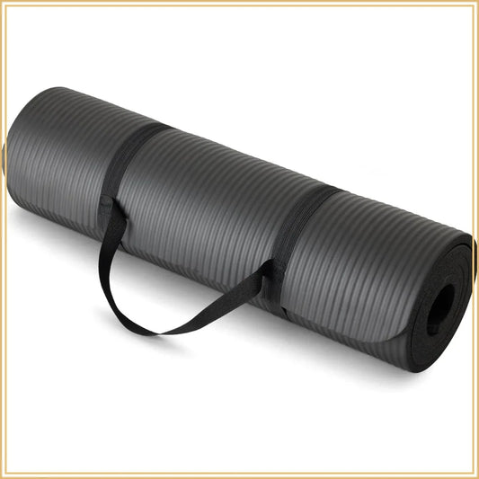 Extra Thick Yoga Mat with Carrying Strap/Non-Slip Exercise Mat for Home Gym
