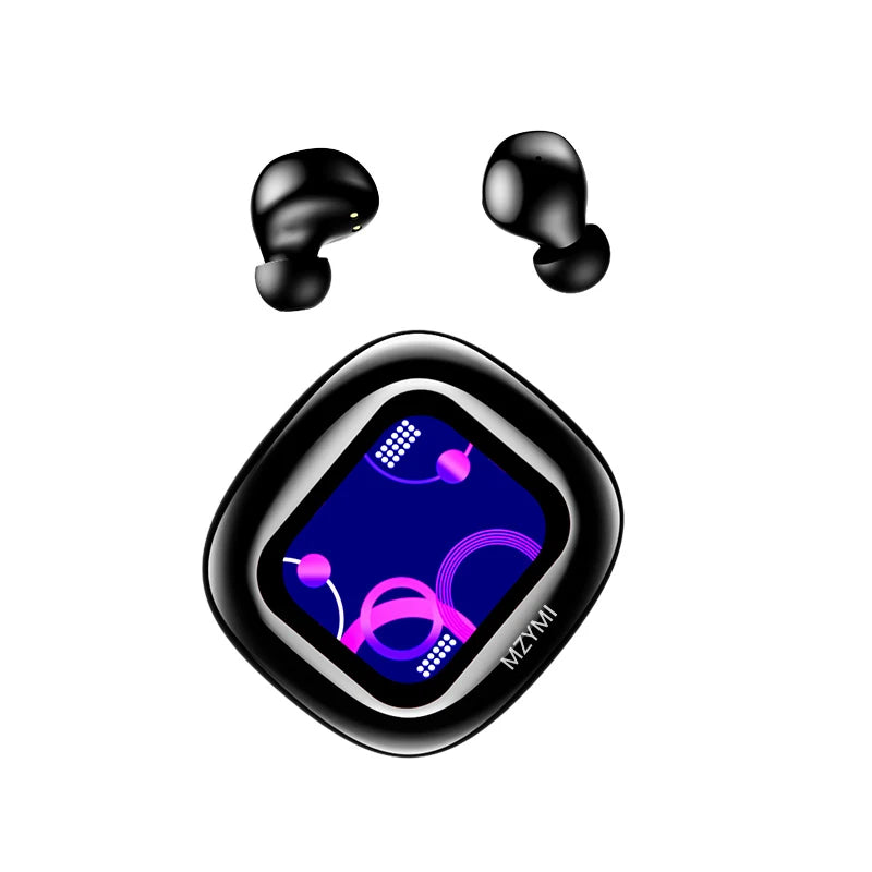 MZYMI S09 Wireless Earphone Bluetooth5.4 Active Noise Cancelling/ Touch Control Headphone Support TF Card In Ear Earbud With Mic