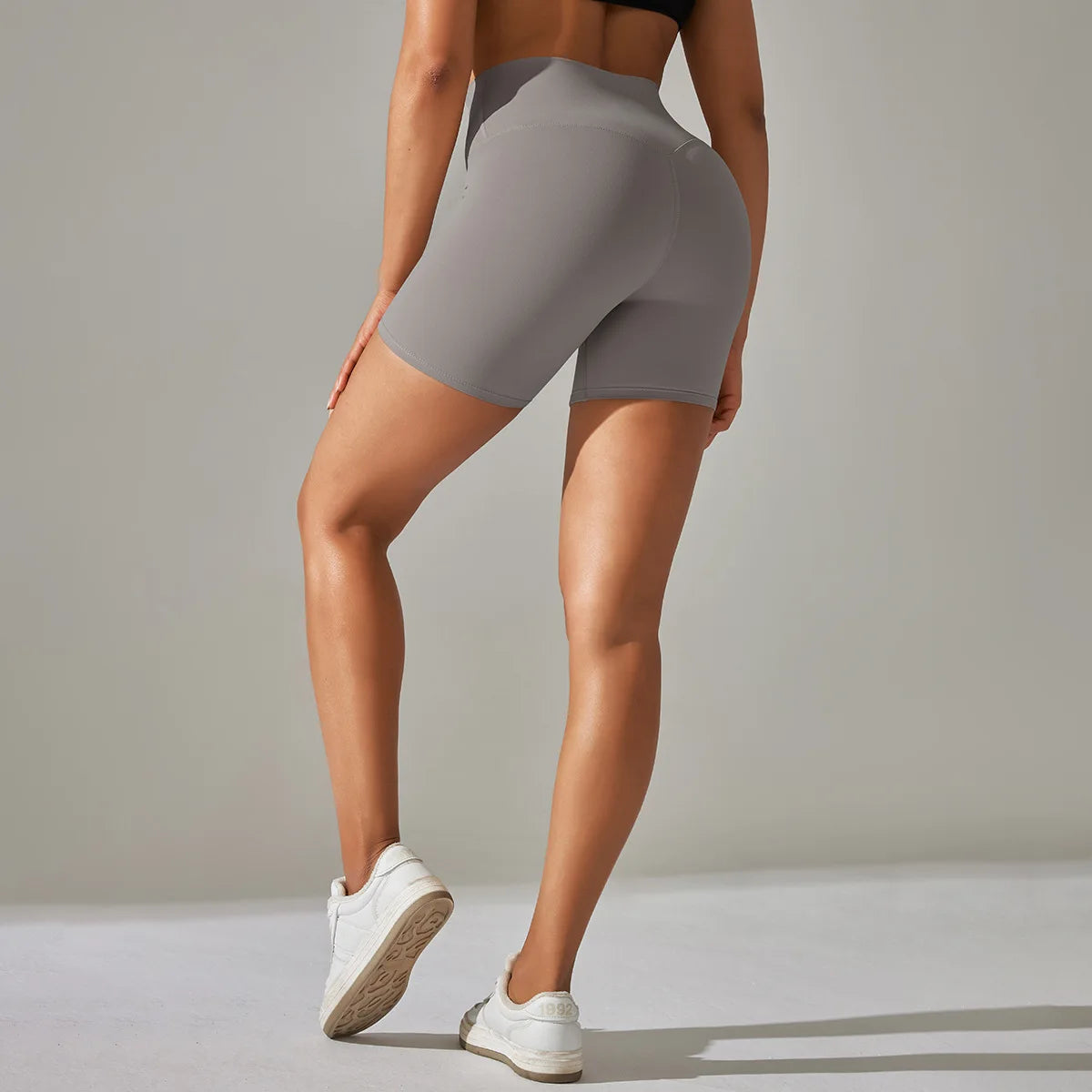 Women High Waist Breathable Yoga Fitness Shorts Stretch Sports Leggings/Running Cycling Summer Daily Workout Gym Athletic Shorts