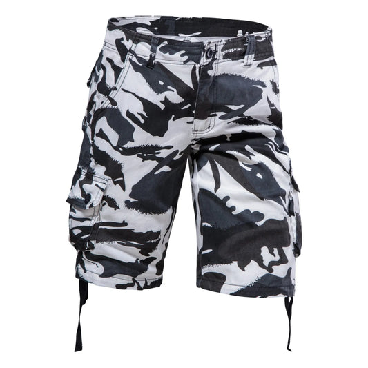 Male Camouflage Shorts Summer Overalls Casual Sports/Trousers Pocket Button Large Size Washed Shorts For Man