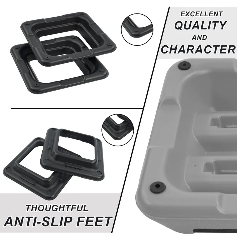 16inch Aerobic Step Platform Adjustable Fitness Stepper/with 4 Adjustable Step Risers Aerobics Stepper Workout Stepper