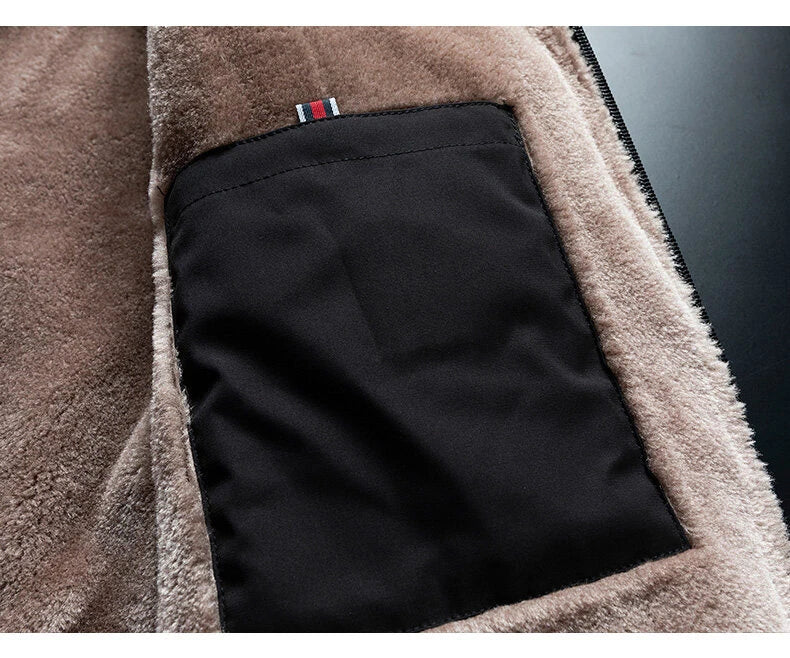 Men Winter Windproof Warm Thick Fleece Jacket Men Fashion/Casual Coat Men Autumn Brand Outwear Outdoor Classic Jacket Men