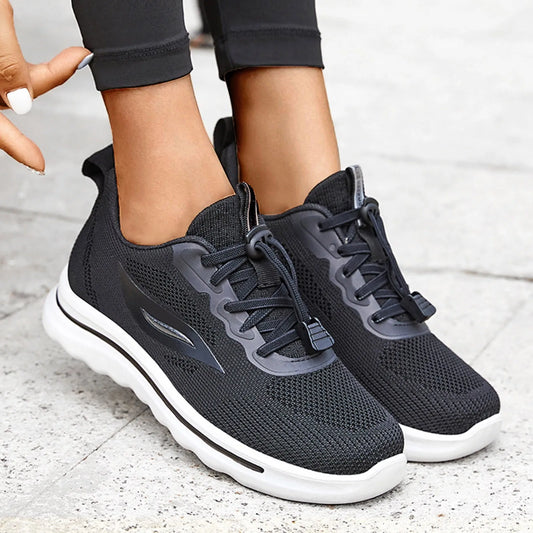 Casual Spring Autumn Shoes New Women's Running Walking/Footwear Breathable Soft Sole Sports Lace-up Shoes For Women