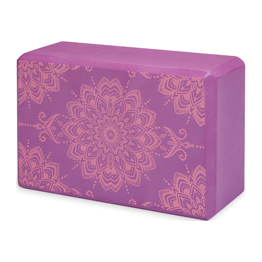Printed Fashion Yoga Block/Made from Sturdy Foam, Pink