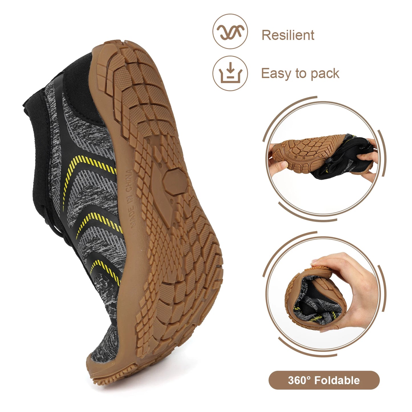 Unisex Water Sports Aqua Shoes Swimming Diving Sneakers Outdoor Barefoot/Gym Yoga Footwear Women Wading Shoes