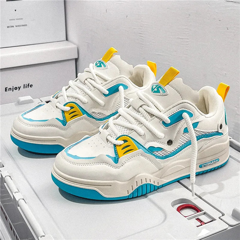 Men's shoes four seasons of the new style students/retro platform leisure sports shoes