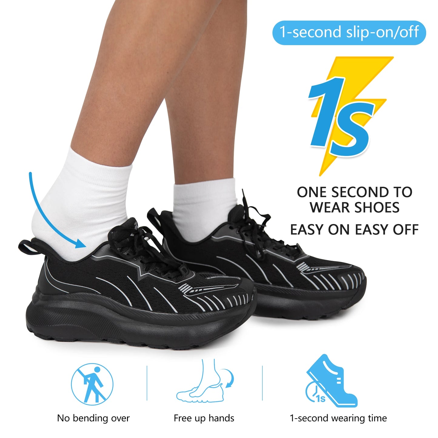 Men's Wide Toe Box Slip-On Sneakers Breathable Low Top/Casual Canvas Shoes Comfortable Fit for Everyday Wear
