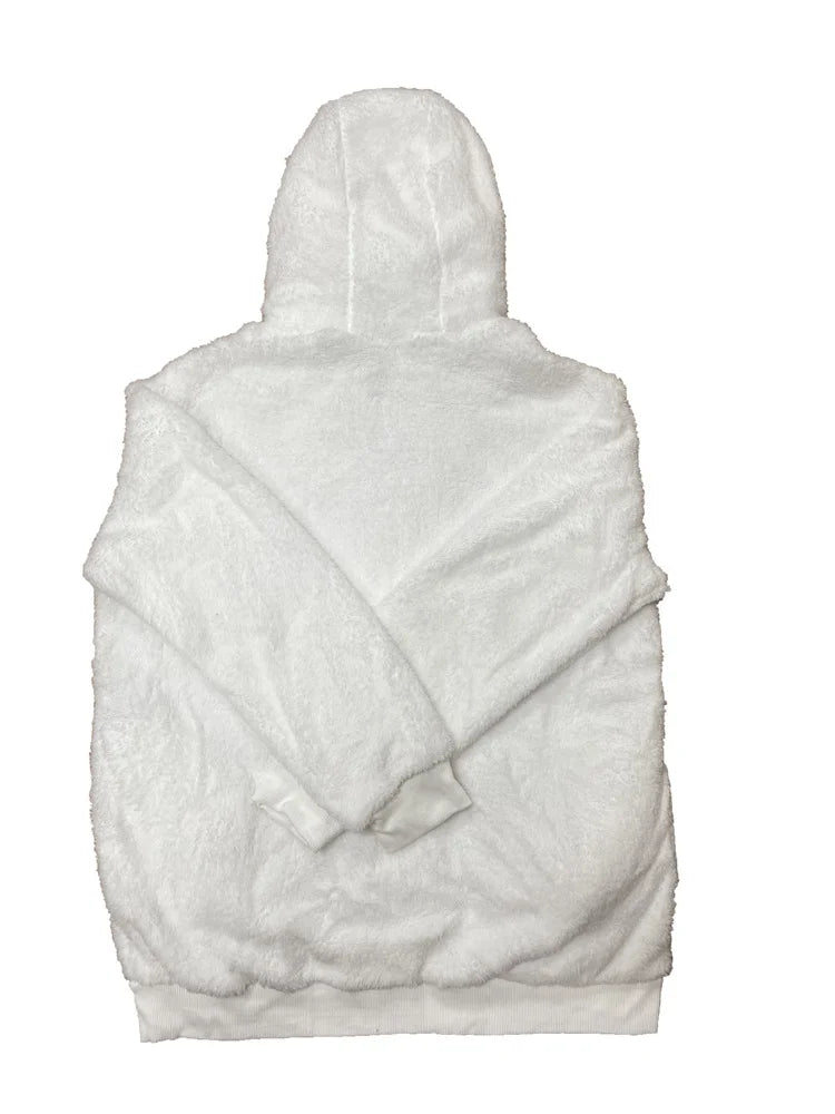 Winter Warm Women Jackets Plush Casual Loose Fleece Plaid Y2K Hooded/Zipper Fashion Cashmere Warm Solid Color Oversize Coat