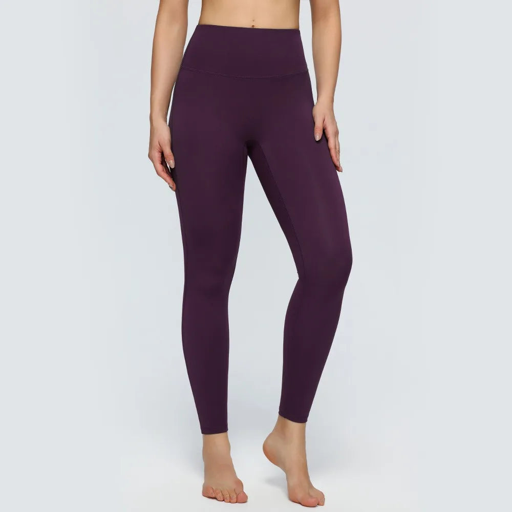 Women's Naked-Skin Yoga Leggings High Stretch Quick Dry Butt Lifting/Tight Fitness Pants for Outdoor Jogging Casual Daily & Street Wear