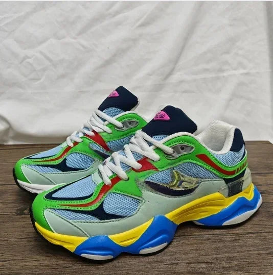 New 9060 retro durable sports shoes height increasing casual/breathable running shoes men's board shoes