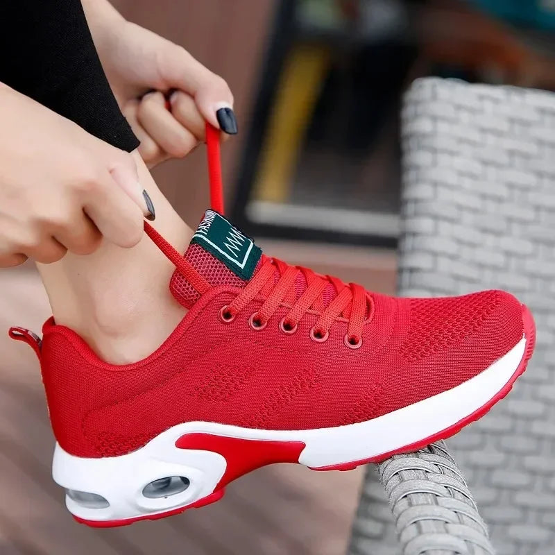 Summer Women Sneakers Outdoor Running Air Cushion Sport Shoes/Increase Height Breathable Walk Shoes