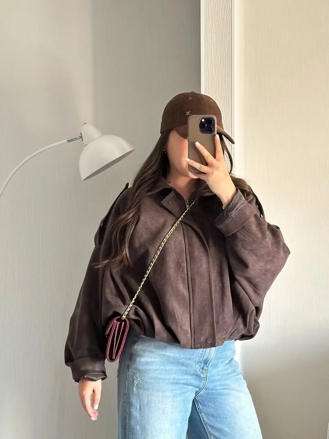 Women's new Jackets Autumn Fashion Loose Bat Sleeves Elegant/Women's Jackets Chic Street Youth Autumn Long Sleeves Coats