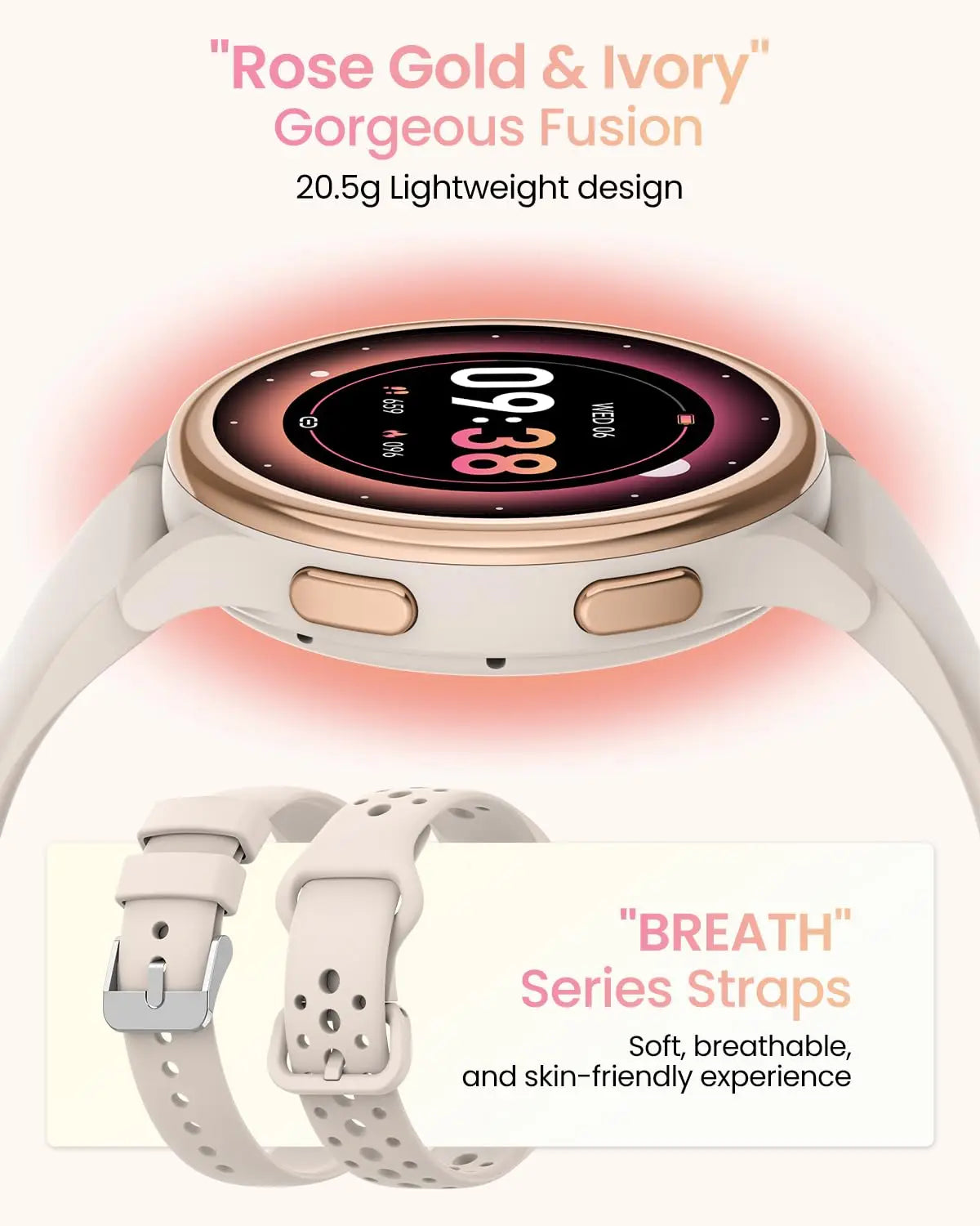 Smart Watches for Women [400+Watch Faces/Calls/Female Health]/1.27" Fitness Tracker Smartwatch for iPhone ＆ Android