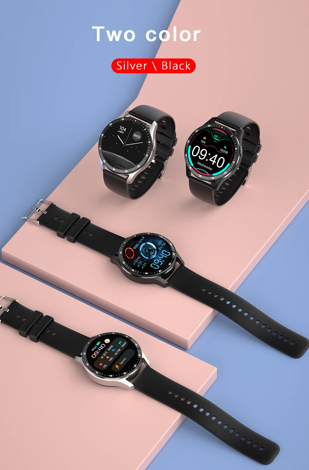 GEJIAN X10 Headset Smart Watch TWS Two In One Wireless Bluetooth/Dual Headset Call Health Blood Pressure Sport Music Smartwatch