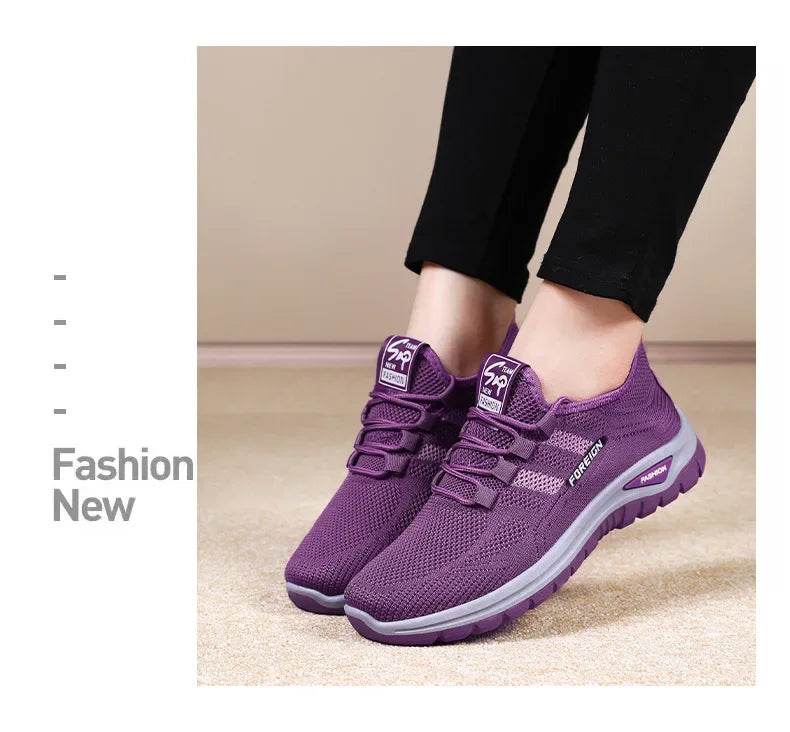Spring Fashion Women's Shoes High quality Anti slip and Wear resistant/Sports Shoes Mesh Breathable Walking Shoes Designer