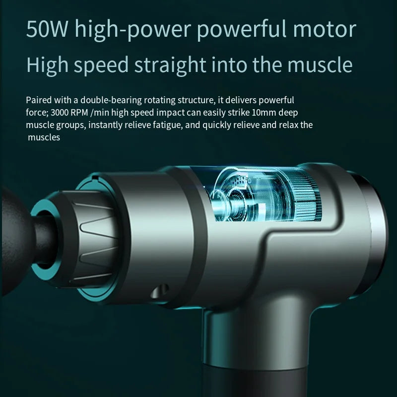 Electric Massage Gun for Deep Muscle Relaxation Body And Neck Massager/for Men And Women Fitness Equipment with Noise Reduction