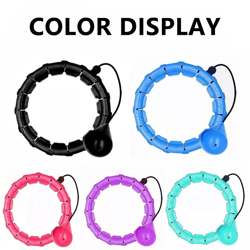 24 Section Sports Circle Portable Adjustable and Detachable/Shaping Circle Waist Easy Weight Loss and Fitness Equipment