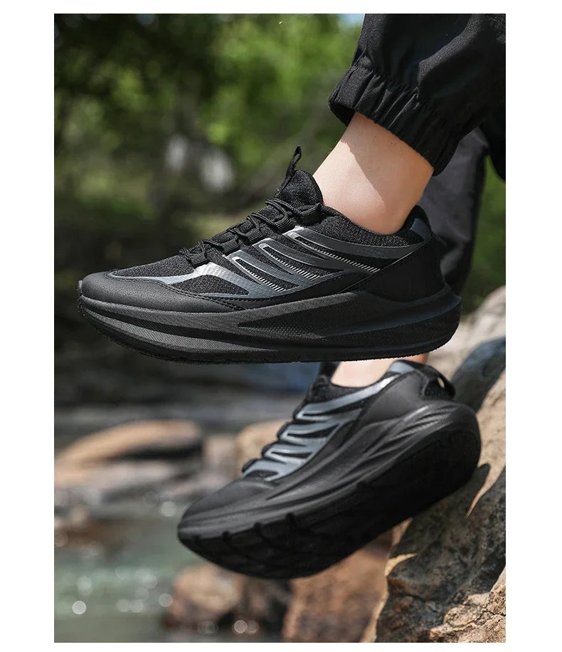 Extra Wide Feet Men Mesh Athletic Sneakers Lightweight Breathable/Casual Trainers Shock Absorb Insole Outdoor Jogging Footwear