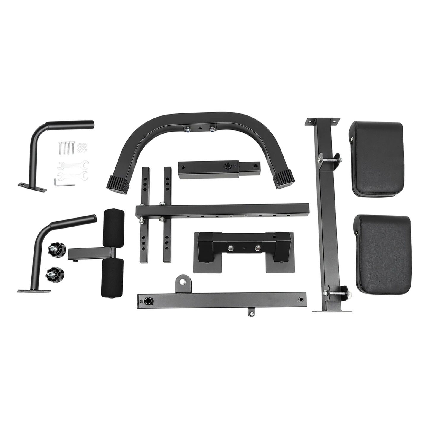 Back Extension Roman Chair Steel Frame Foldable Hyperextension Bench/5 Incline Angles 8 Adjustable Abdominal Pad Length