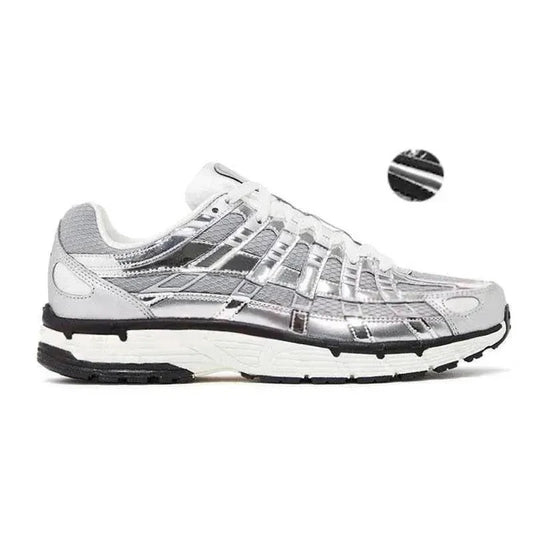 Designer P6000 P 6000 Triple Black White Khaki Wolf Grey Metallic/Outdoor Sports Trainers Casual Men's Shoes Sneakers